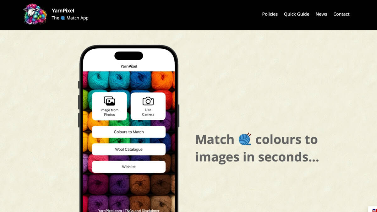 Download YarnPixel | The Yarn Colour Match App